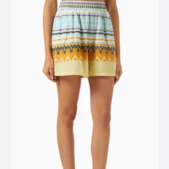 pearl & caviar Pants - Pearl & Caviar Aztec tribal zakar print high waisted cotton shorts xs/Small